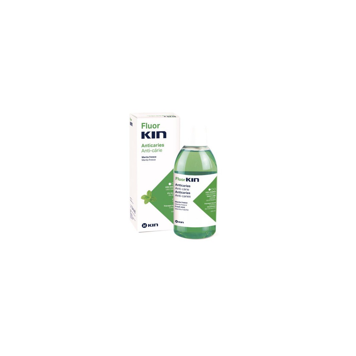 FLUOR KIN ENJUAGE BUCAL ANTICARIES 500ML