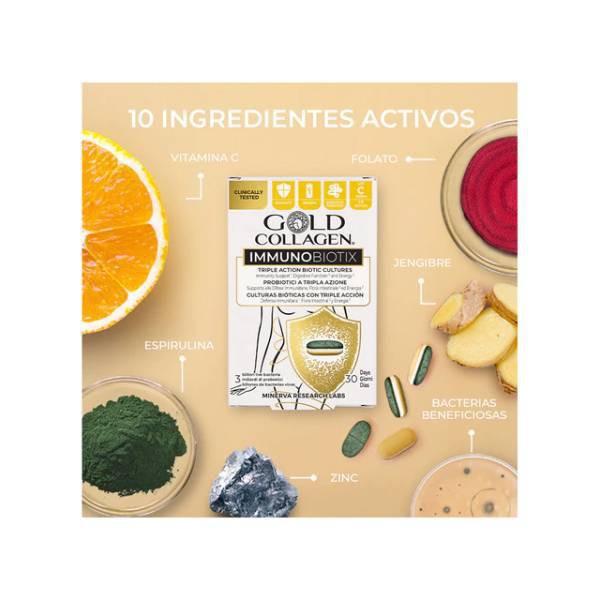 GOLD COLLAGEN IMMUNO BIOTIX 30 CAPS