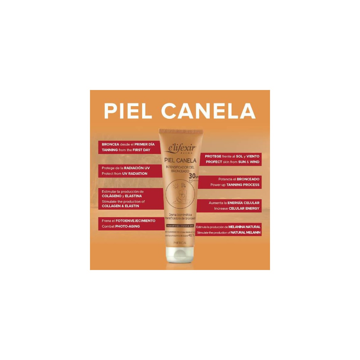 ELIFEXIR DERMO PIEL CANELA INTENSIFICADOR DEL...