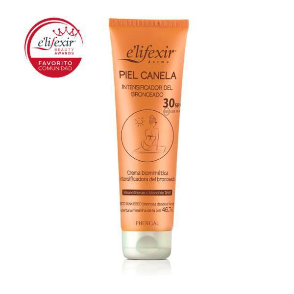 ELIFEXIR DERMO PIEL CANELA INTENSIFICADOR DEL BRONCEADO SPF 30 1 TUBO 150 ml