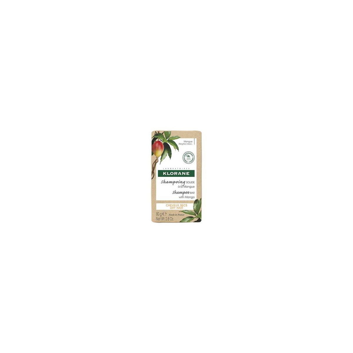 KLORANE CHAMPU SOLIDO AL MANGO 80 G