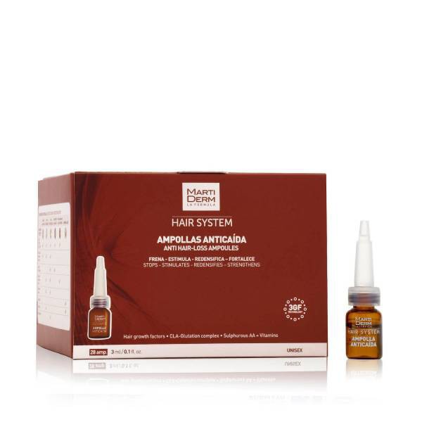 MARTIDERM AMPOLLAS ANTICAIDA 28 AMPOLLAS 3 ml