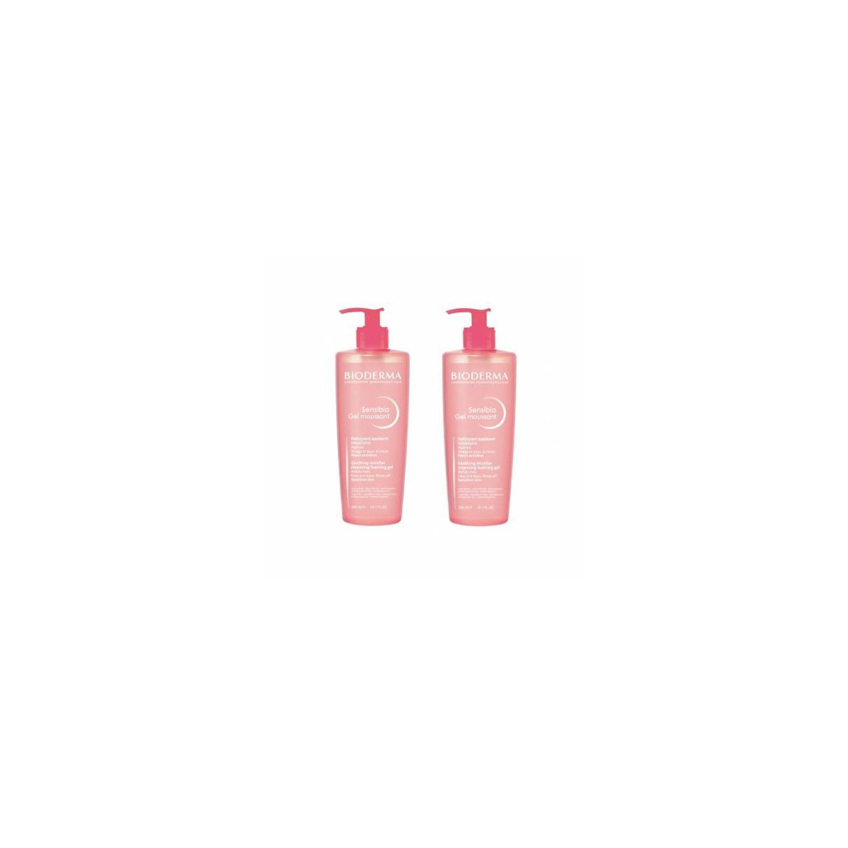 BIODERMA SENSIBIO GEL MOUSSANT 2X500ML