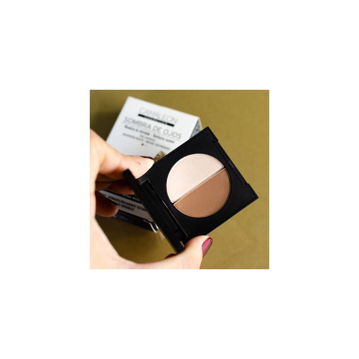 CAMALEON COSMETIC SOMBRA DE OJOS DUO MARRON...