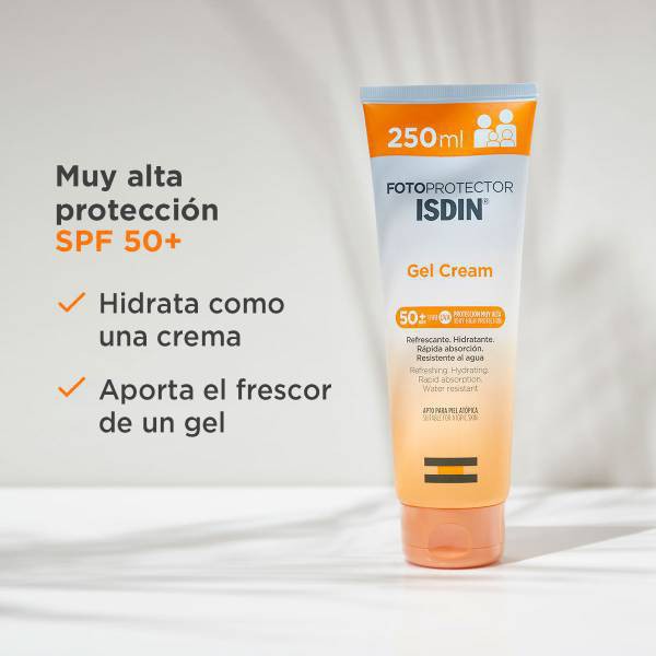 FOTOPROTECTOR ISDIN GEL CREAM SPF 50 1 ENVASE 250 ml