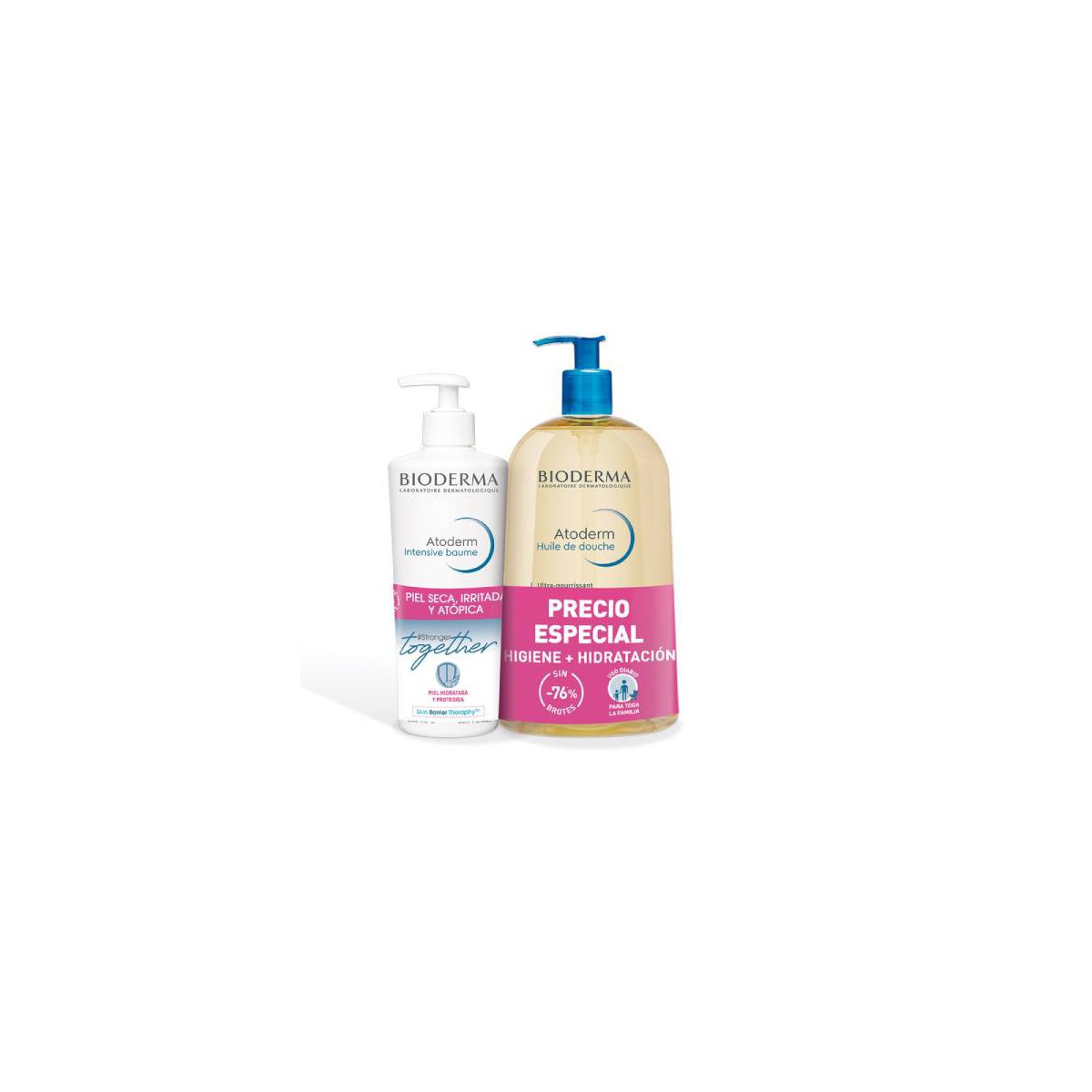 BIODERMA ATORDERM PACK ACEITE DE DUCHA 1L...