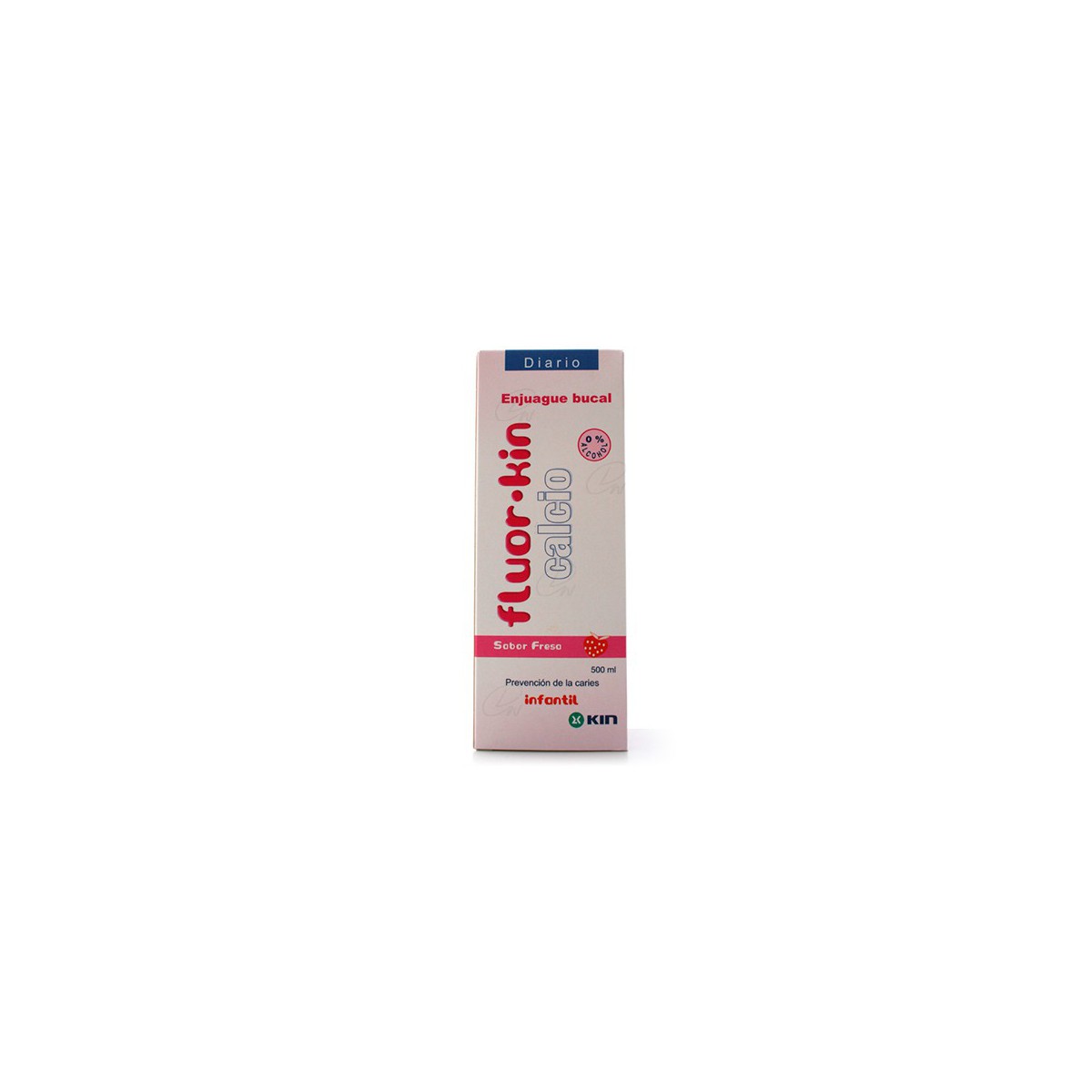 FLUOR KIN CALCIO ENJUAGUE BUCAL FRESA 500 ML