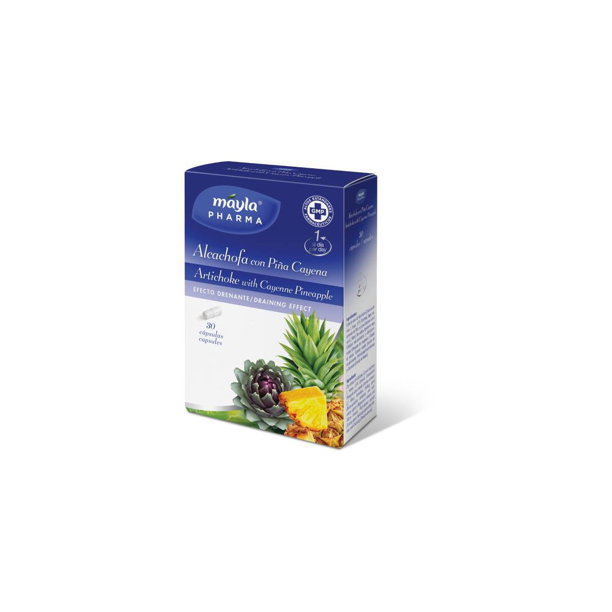 MAYLA PHARMA ALCACHOFA CON PIÑA CAYENA 30 CAPS