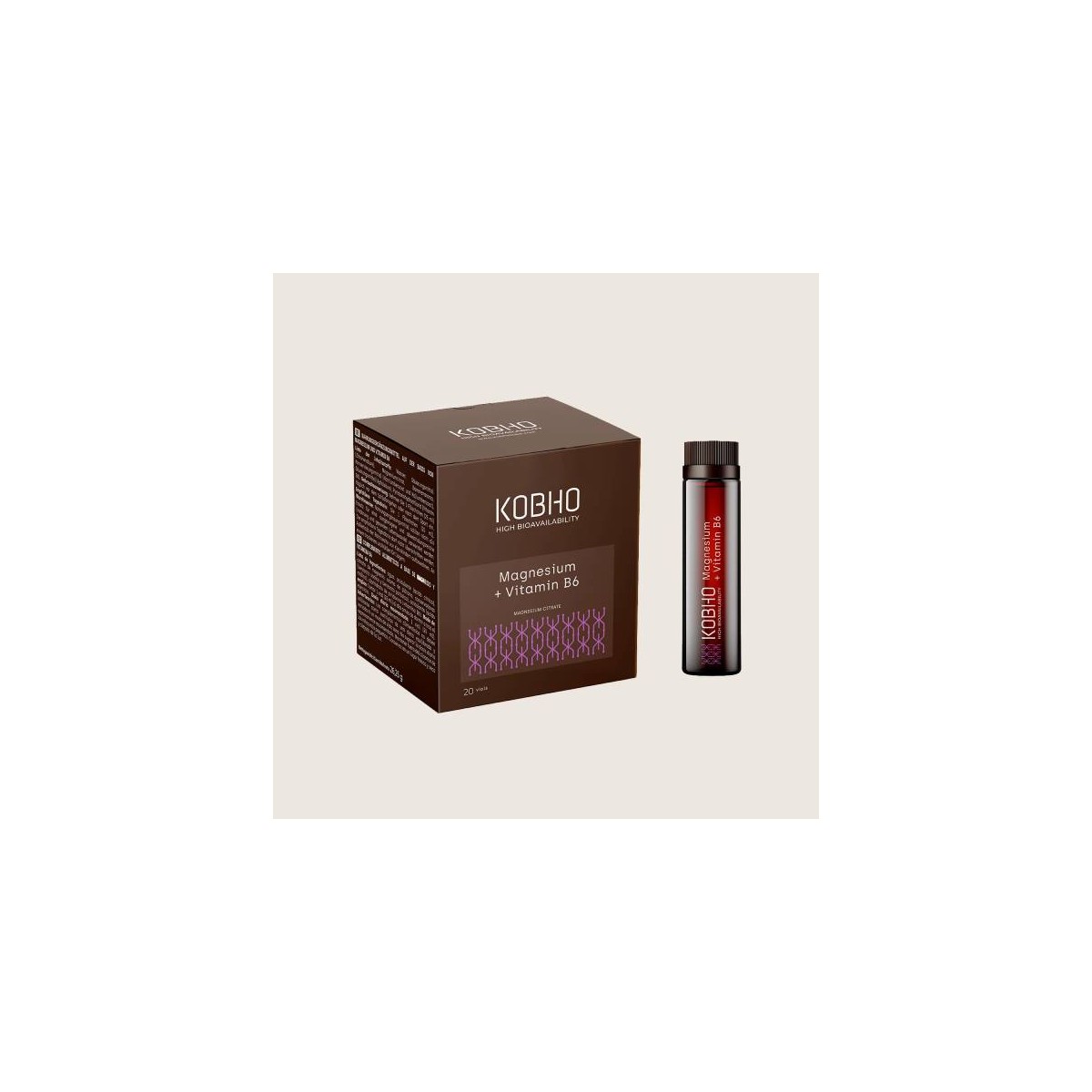 KOBHO MAGNESIO+VITAMINA B6 20VIALES