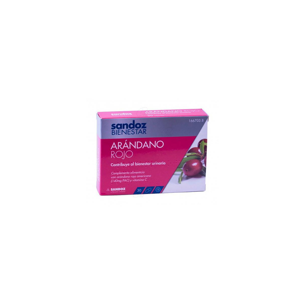 SANDOZ BIENESTAR ARANDANO ROJO CRANBERRY 30 CAPS