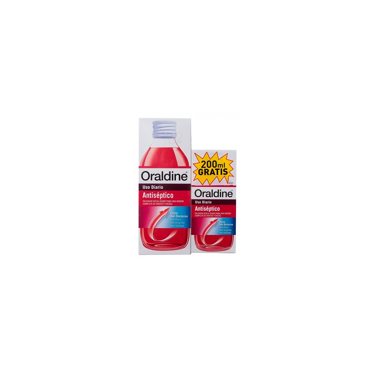 ORALDINE COLUTORIO ANTISEPTICO PACK 400 ML  200 ML