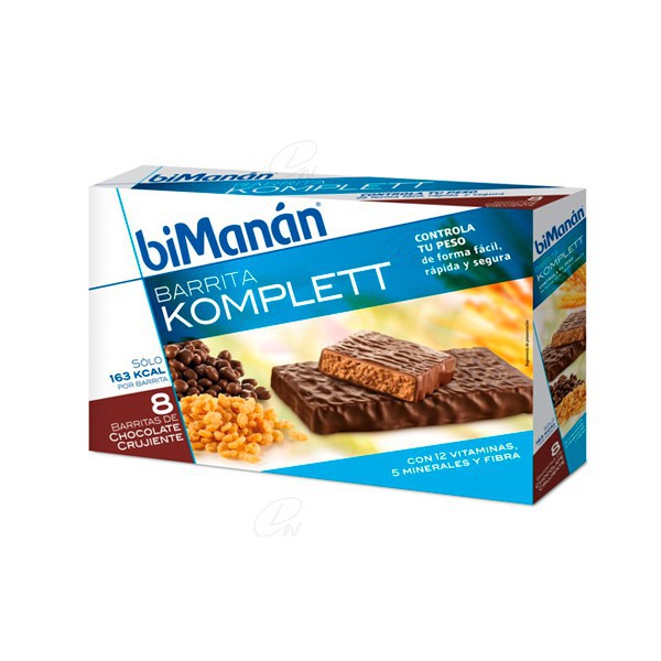 BIMANÁN KOMPLETT BARRITAS DE CHOCOLATE 8U